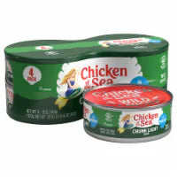 Chicken of the Sea Chunk Light Tuna In Water 4 ct / 5 oz
