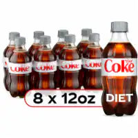 Diet Coke® Soda Bottles 8 pk / 12 fl oz