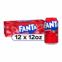 Fanta® Strawberry Caffeine Free Soda Cans 12 / 12oz