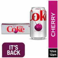 Diet Coke® Cherry Soda Cans 12 pk / 12 fl oz