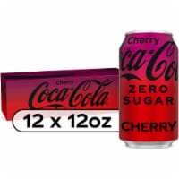 Coca-Cola® Cherry Zero Sugar Soda Cans 12 / 12oz