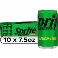 Sprite® Zero Sugar Lemon-Lime Caffeine Free Soda Fridge Pack Mini Cans