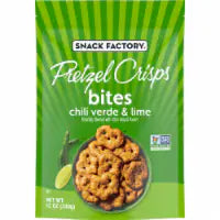 Snack Factory® Chili Verde and Lime Pretzel Crisps Bites 12 oz