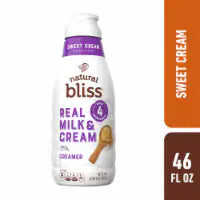 Natural Bliss Sweet Cream Liquid Coffee Creamer 46 fluid ounces