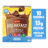 Carnation Breakfast Essentials Powder Breakfast Drink Mix Chocolate Shake Packets 10 pk / 1.26 oz