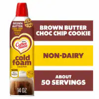 Coffee mate Brown Butter Chocolate Chip Cookie Flavored Cold Foam Creamer Non-Dairy 50 Servings 14 oz