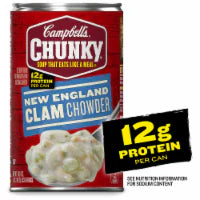 Campbell's Chunky Soup, New England Clam Chowder 18.8 Oz Can
