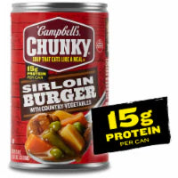 Campbell's Chunky Sirloin Burger with Country Vegetables Soup 18.8 oz Can
