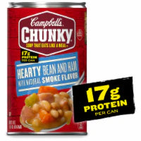 Campbell's Chunky Hearty Bean Soup With Ham 19 Oz Can