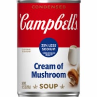 Campbell's® Condensed 25% Less Sodium Cream of Mushroom Soup 10.5 oz