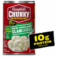 Campbell's Chunky Soup Healthy Request New England Clam Chowder Soup 18.8 oz Can