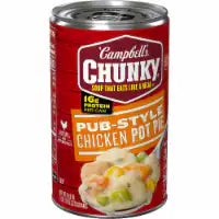 Campbell's Chunky Soup, Pub-Style Chicken Pot Pie Soup, 18.8 oz Can