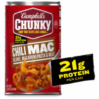 Campbell's Chunky Chili Mac Soup 18.8 oz Can
