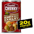 Campbell's Chunky Soup Hearty Beef and Barley Soup 18.8 Oz Can