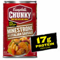 Campbell's Chunky Minestrone Soup with Italian Sausage 18.8 Oz Can