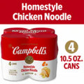 Campbell's Condensed Homestyle Chicken Noodle Soup 10.5 oz Can 4 Pack