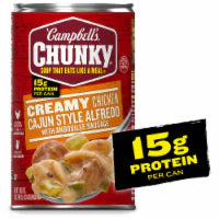 Campbell's Chunky Creamy Chicken Cajun Style Alfredo With Andouille Sausage Soup 18.8 oz Can