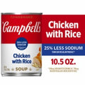 Campbell's® Condensed 25% Less Sodium Chicken And Rice Soup 10.5 oz