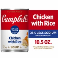 Campbell's® Condensed 25% Less Sodium Chicken And Rice Soup 10.5 oz