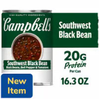 Campbell's® Protein Southwest Black Bean Soup, 16.3 Oz Can