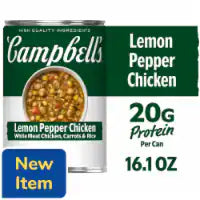 Campbell's Protein Lemon Pepper Chicken Soup, 16.1 oz