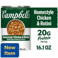 Campbell's Protein Homestyle Chicken and Rotini Soup, 16.1 Oz Can