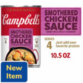 Campbell's Condensed Smothered Chicken Sauce Savory With Creole Seasonings 10.5 oz