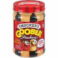 Smucker's Goober Peanut Butter and Strawberry Jelly Stripes 18 oz