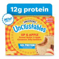 Smucker’s Uncrustables Up & Apple Morning Protein Snacks Peanut Butter & Apple Cinnamon 8 count