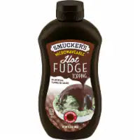 Smucker's Hot Fudge Topping, Microwavable Squeeze Bottle 15.5 Ounces