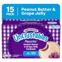 Smucker’s Uncrustables Peanut Butter & Grape Jelly Sandwiches 15 ct / 2 oz