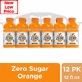 Gatorade Zero Sugar Orange Sports Drink Multipack Bottles 12 pk / 12 fl oz