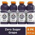 Gatorade® Zero Sugar Purple Grape Sports Drink Multipack Bottles 8 pk / 20 fl oz