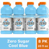 Gatorade® Zero Sugar Cool Blue Sports Drink Multipack Bottles 8 bottles / 20 fl oz