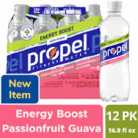 Propel® Passionfruit Guava Energy Boost Electrolyte Water Beverage Sports Drink 12 pk / 16.9 fl oz