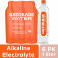 Gatorade® Alkaline Electrolyte Infused Purified Bottled Water 6 pk / 1 liter