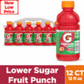 Gatorade® Lower Sugar Fruit Punch Sports Drink Mini Multipack Bottles 12 ct / 12 fl oz