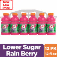 Gatorade® Lower Sugar Rain Berry Sports Drink Mini Multipack Bottles 12 ct / 12 fl oz