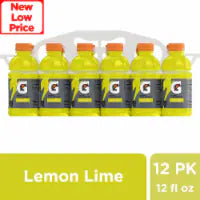 Gatorade Lemon Lime Sports Drink Multipack Bottles 12 pk / 12 fl oz