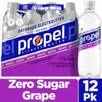 Propel Zero Sugar Electrolyte Water Beverage Grape 12 pk / 16.9 fl oz