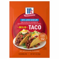 McCormick 30% Less Sodium Mild Taco Seasoning Mix 1 oz