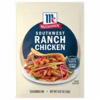 McCormick Street Taco Southwest Ranch Chicken Seasoning Mix 0.87 oz