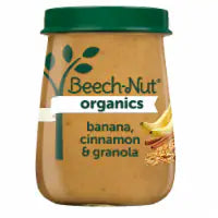 Beech-Nut Organics Stage 2 Banana Cinnamon & Granola Organic Baby Food Jar 4 oz