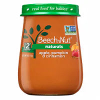 Beech-Nut Naturals Stage 2 Apple Pumpkin & Cinnamon Baby Food Jar 4 oz