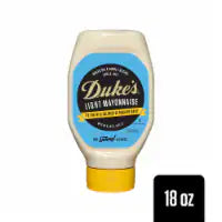 Dukes Mayonnaise Light- 18oz Squeeze