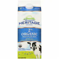Stremicks Heritage Foods 2% Organic Reduced Fat Milk 1/2 gal