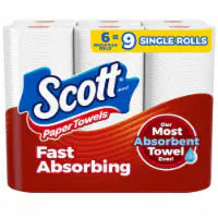 Scott Choose-A-Sheet Paper Towels Single Plus Rolls 6 Rolls