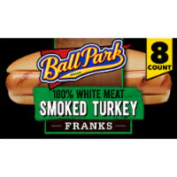 Ball Park Smoked White Meat Turkey Hot Dogs 14 OZ