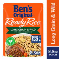 Ben's Original Ready Rice Long Grain and Wild Flavored Rice, Easy Dinner Side, 8.8 oz Pouch