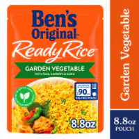 Ben's Original Ready Rice Garden Vegetable Flavored Rice, Easy Dinner Side, 8.8 oz Pouch